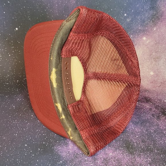 Vintage Burgundy Berman's Auto Parts Mechback/Snapback - Picture 4 of 4